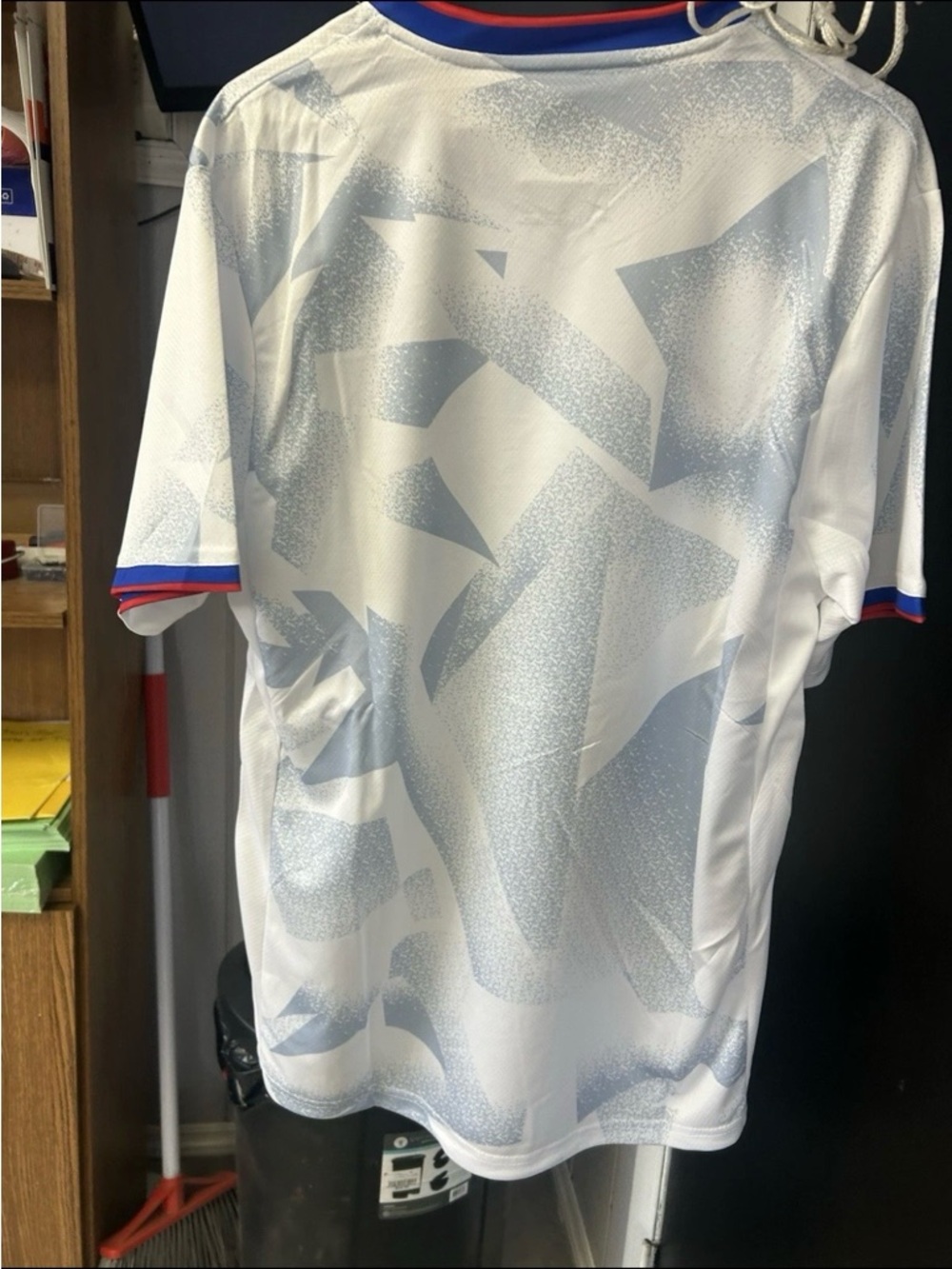 Nike White USA Soccer Jersey with Red & Blue Trim - Picture 2 of 10
